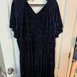 Torrid Midnight Blue velvet Dress
